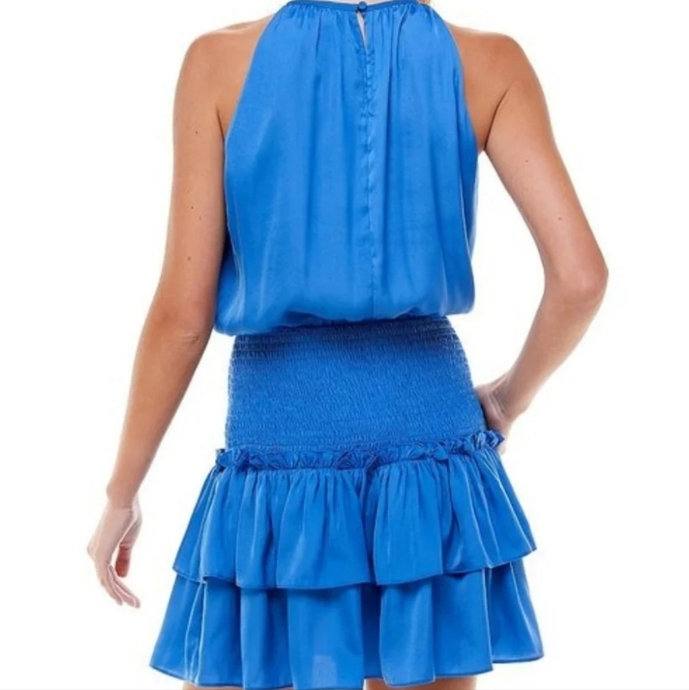 Blue sleeveless romper - Picture 4 of 8